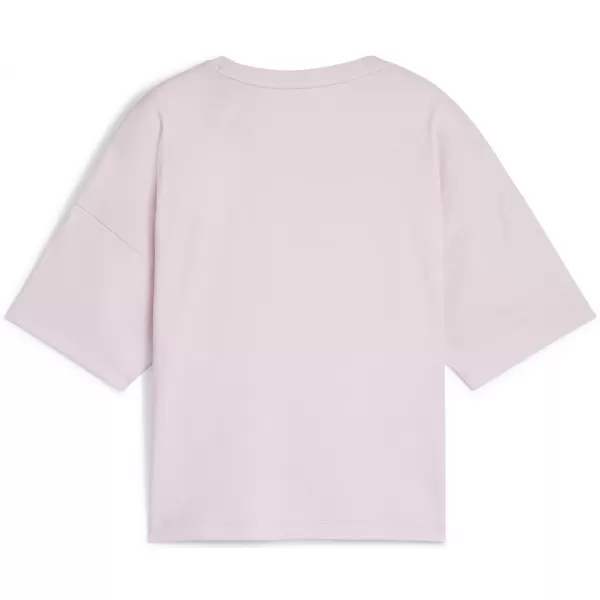  Ženska majica kratkih rukava PUMA ESS CROPPED LOGO TEE 586866-60 LJUBIČASTA 
