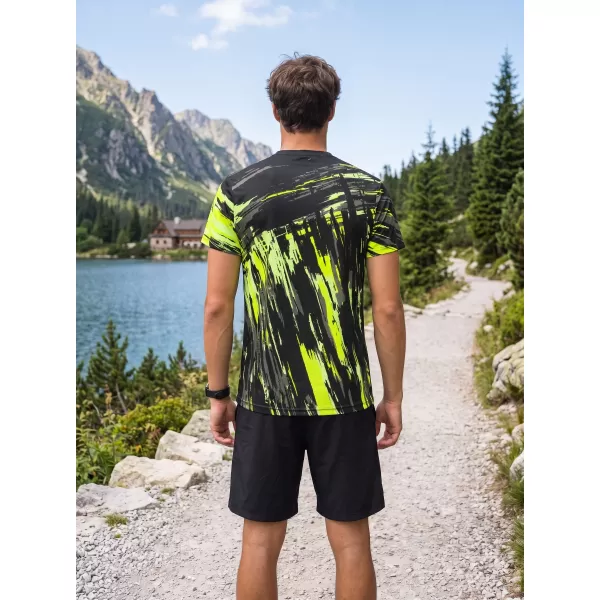  Muška premium funkcionalna majica ALTISPORT VOJ/ALM010TR01 CRNO I ŽUTO 
