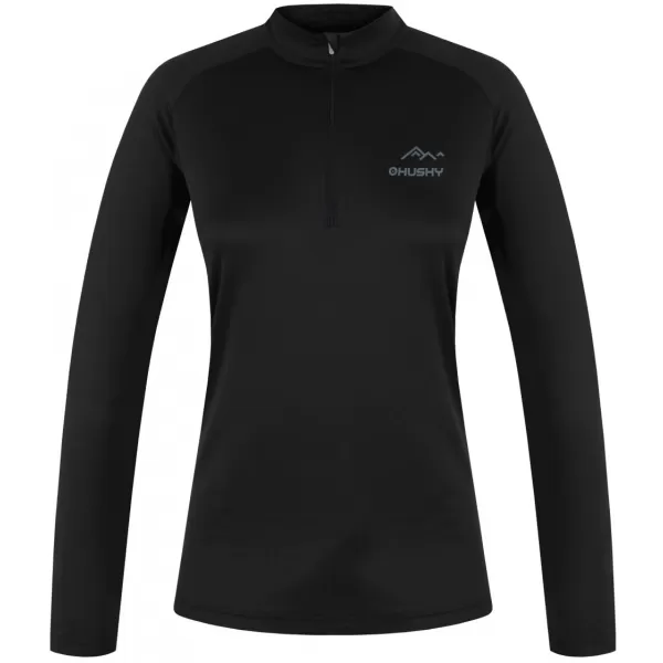  Ženska termo majica HUSKY TROMI ZIP L CRNA 