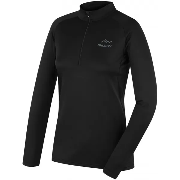  Ženska termo majica HUSKY TROMI ZIP L CRNA 