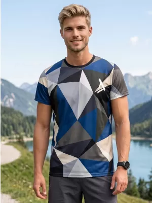 Muška premium plus funkcionalna majica ALTISPORT VOJ/ALM007TR02 TAMNOPLAVA/SMEĐA