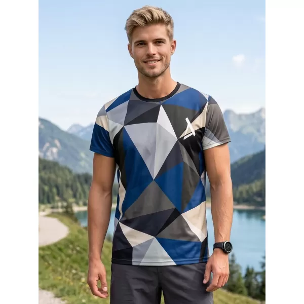  Muška premium plus funkcionalna majica ALTISPORT VOJ/ALM007TR02 TAMNOPLAVA/SMEĐA 