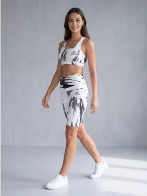 Ženske tajice iznad koljena premium ALTISPORT VOJ/ALW010LEG02 BIJELA