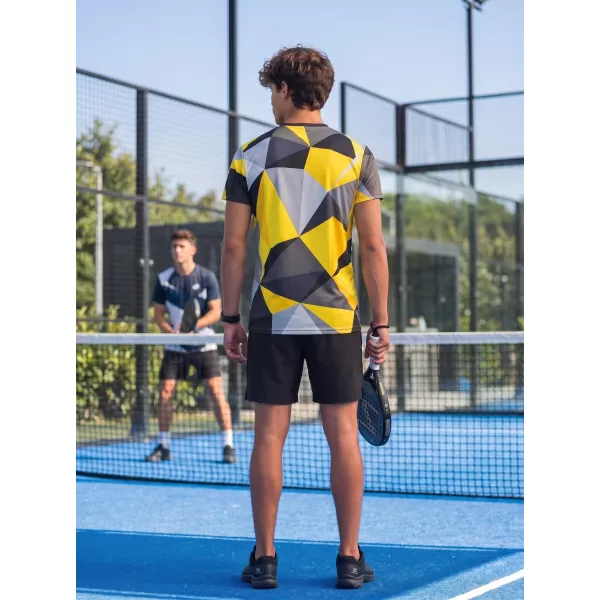  Muška premium plus funkcionalna majica ALTISPORT VOJ/ALM007TR02 CRNO I ŽUTO 