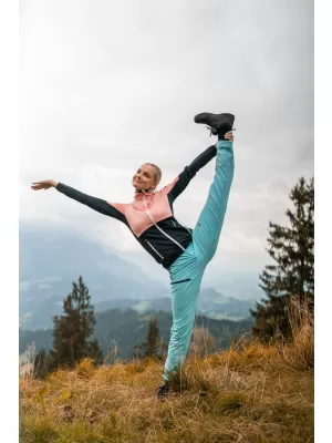 Ženske vodootporne vanjske hlače NORDBLANC PEACEFUL NBFPL7961 SVIJETLOPLAVA