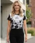 Ženska premium funkcionalna majica ALTISPORT VOJ/ALW012TR01 CRNO/BIJELO