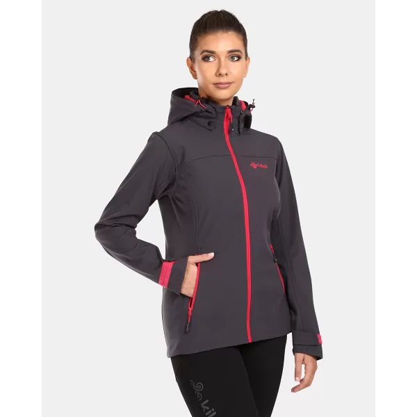 Ženska softshell jakna KILPI RAVIA-W UL0124KI TAMNOSIVA 