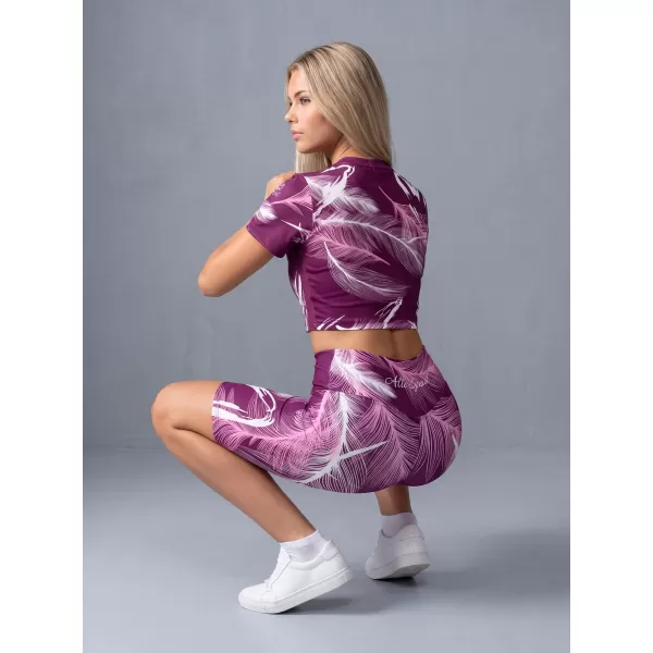  Ženske tajice iznad koljena premium ALTISPORT VOJ/ALW001LEG02 FUKSIJA 