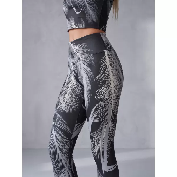  Ženske duge premium tajice ALTISPORT VOJ/ALW001LEG01 CRNA/SIVA 