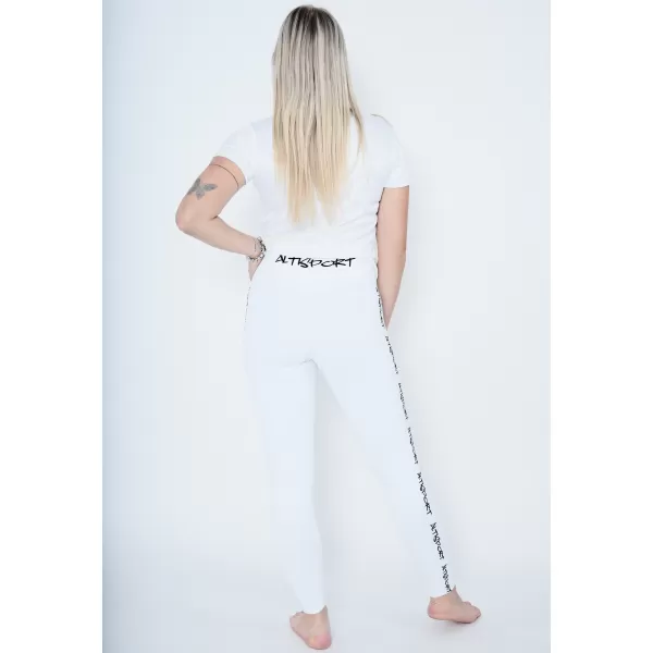  Ženske duge premium tajice ALTISPORT VOJ/ALW021LEG01 BIJELA 