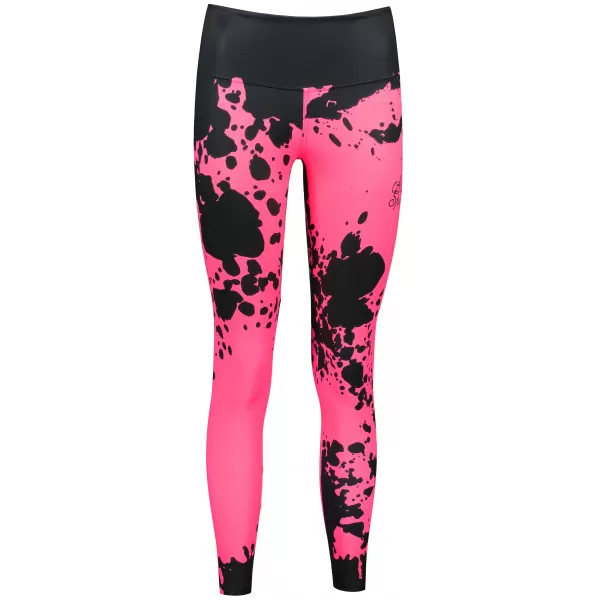  Ženske duge premium tajice ALTISPORT VOJ/ALW012LEG01 CRNA/FLUO ROZA 