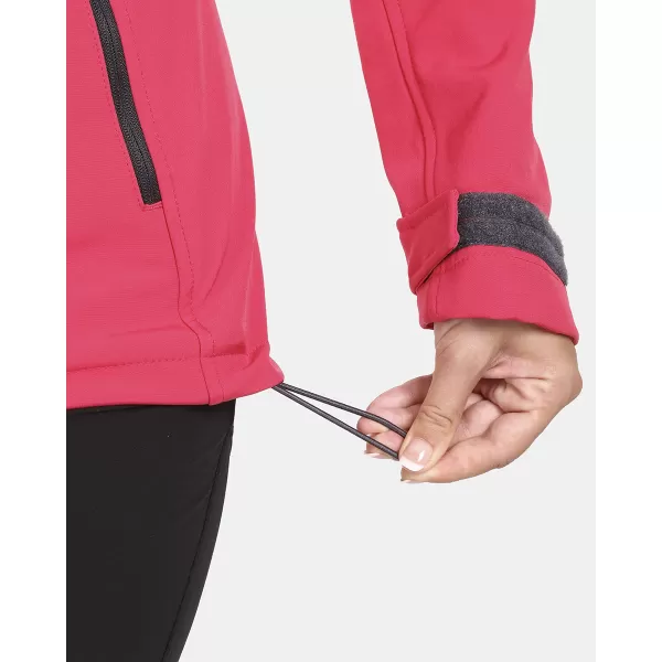  Ženska softshell jakna KILPI RAVIA-W UL0124KI RUŽIČASTA 