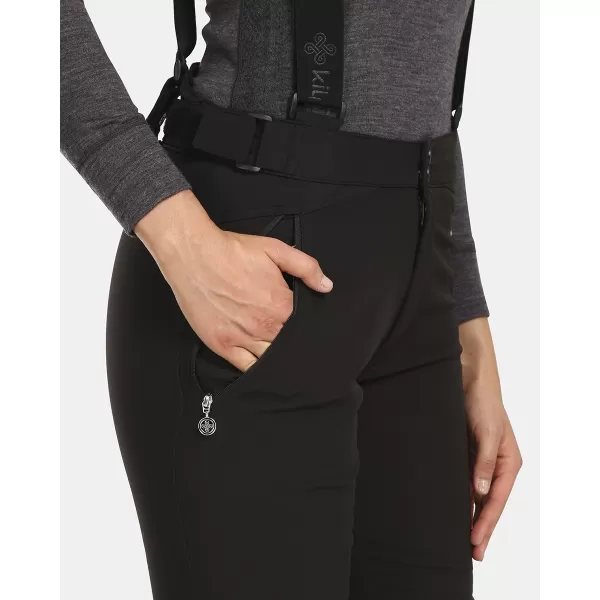  Ženske softshell skijaške hlače KILPI DIONE-W UL0408KI CRNA 