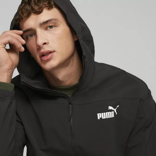  Muška vjetrovka PUMA HOODED WINDBREAKER 675387-01 CRNA 