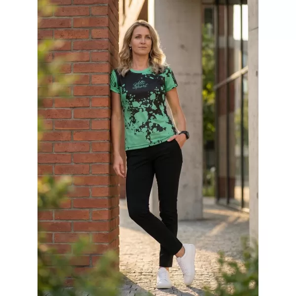  Ženska premium funkcionalna majica ALTISPORT VOJ/ALW012TR01 CRNO/TIRKIZNO 
