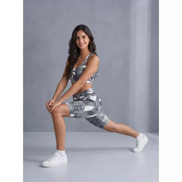  Ženske tajice iznad koljena premium ALTISPORT VOJ/ALW020LEG02 CRNO I BIJELO 