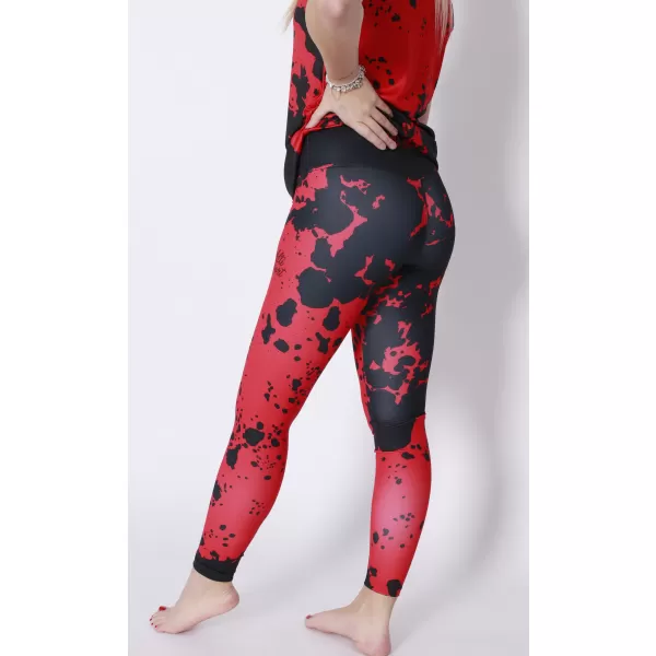  Ženske duge premium tajice ALTISPORT VOJ/ALW012LEG01 CRNO/CRVENO 