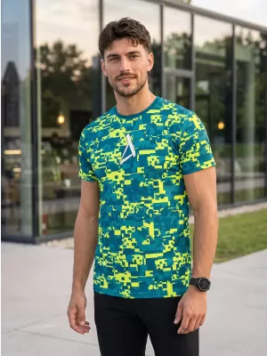Muška premium plus funkcionalna majica ALTISPORT VOJ/ALM011TR02 KEROZIN/NEON ŽUTA