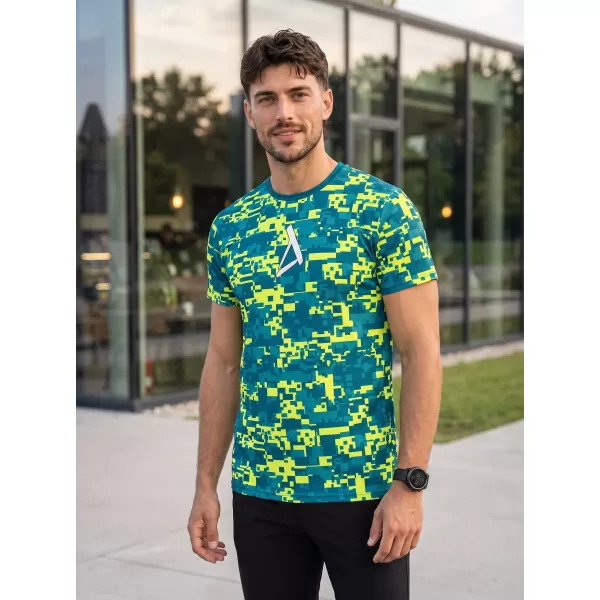  Muška premium plus funkcionalna majica ALTISPORT VOJ/ALM011TR02 KEROZIN/NEON ŽUTA 