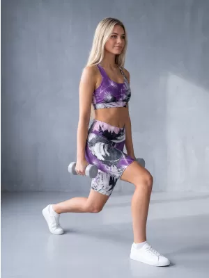 Ženske tajice iznad koljena premium ALTISPORT VOJ/ALW016LEG02 LJUBIČASTA