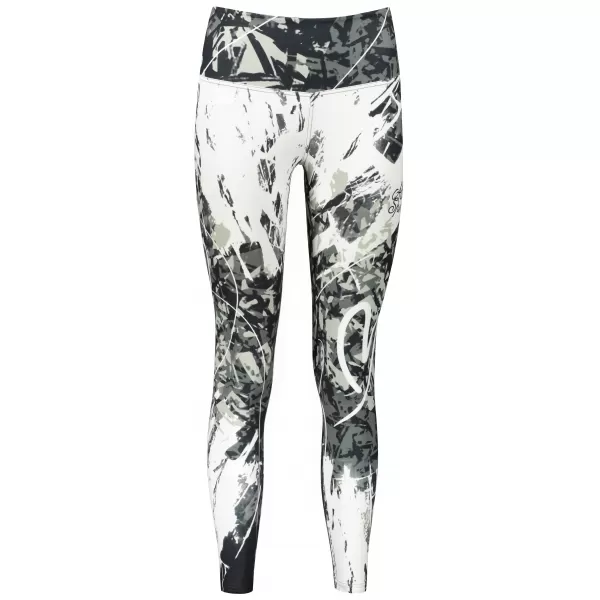  Ženske duge premium tajice ALTISPORT VOJ/ALW018LEG01 CRNO I BIJELO 
