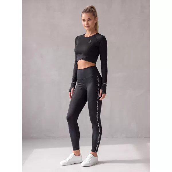  Ženske duge premium tajice ALTISPORT VOJ/ALW021LEG01 CRNA 