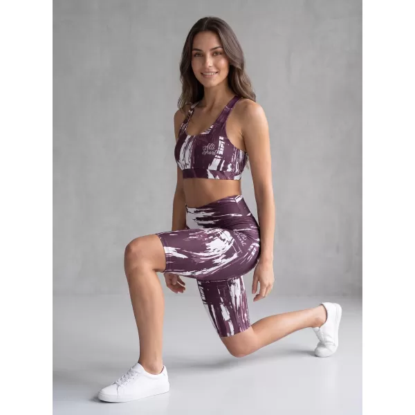  Ženske tajice iznad koljena premium ALTISPORT VOJ/ALW010LEG02 LJUBIČASTA 