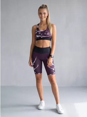 Ženske tajice iznad koljena premium ALTISPORT VOJ/ALW022LEG02 LJUBIČASTA