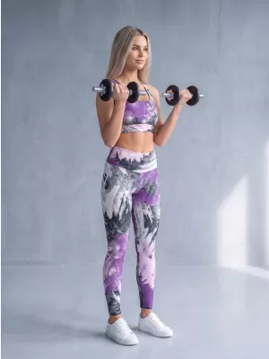 Ženske duge premium tajice ALTISPORT VOJ/ALW016LEG01 LJUBIČASTA