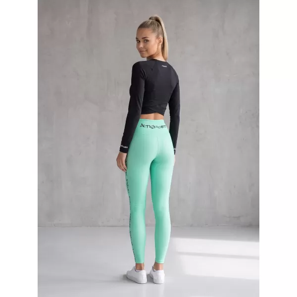  Ženske duge premium tajice ALTISPORT VOJ/ALW021LEG01 TIRKIZ 