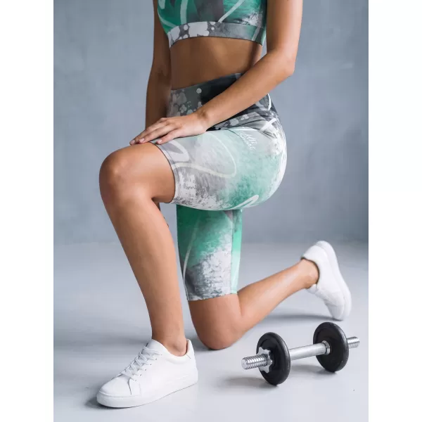  Ženske tajice iznad koljena premium ALTISPORT VOJ/ALW017LEG02 TIRKIZ 