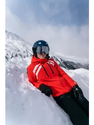 Ženska skijaška jakna NORDBLANC CREVASSE NBWJL7932 NARANČASTA TINTA