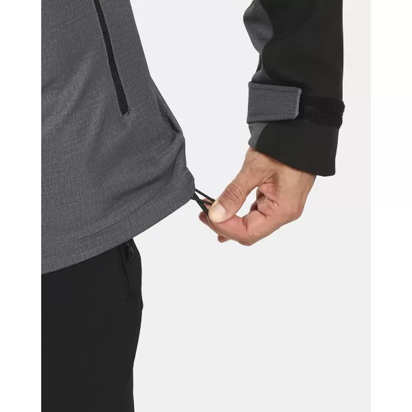  Muška softshell jakna KILPI RAVIO-M UM0126KI TAMNOSIVA 