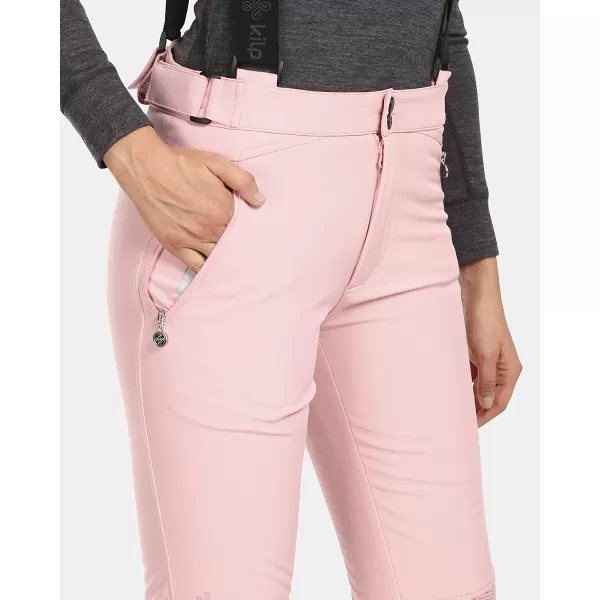  Ženske softshell skijaške hlače KILPI DIONE-W UL0408KI SVIJETLORUŽIČASTA 