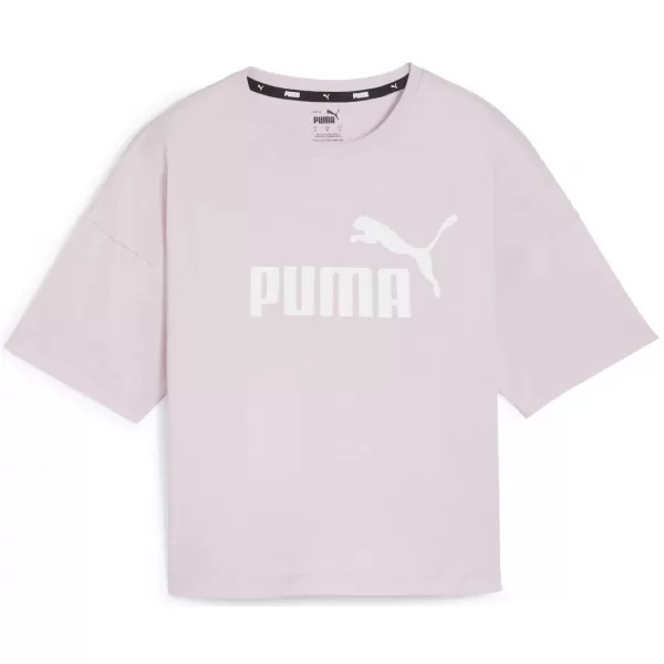  Ženska majica kratkih rukava PUMA ESS CROPPED LOGO TEE 586866-60 LJUBIČASTA 