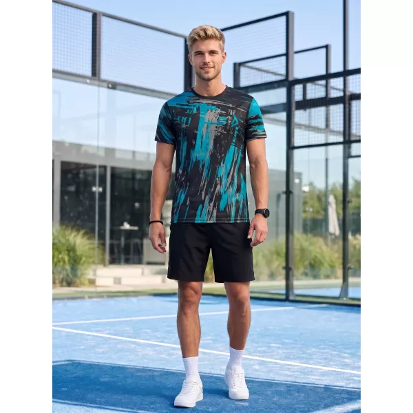  Muška premium funkcionalna majica ALTISPORT VOJ/ALM010TR01 CRNO/SMARAGDNO 