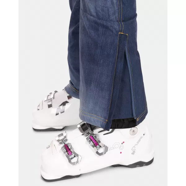 Ženske softshell skijaške hlače KILPI JEANSO-W UL0409KI TAMNOPLAVA 