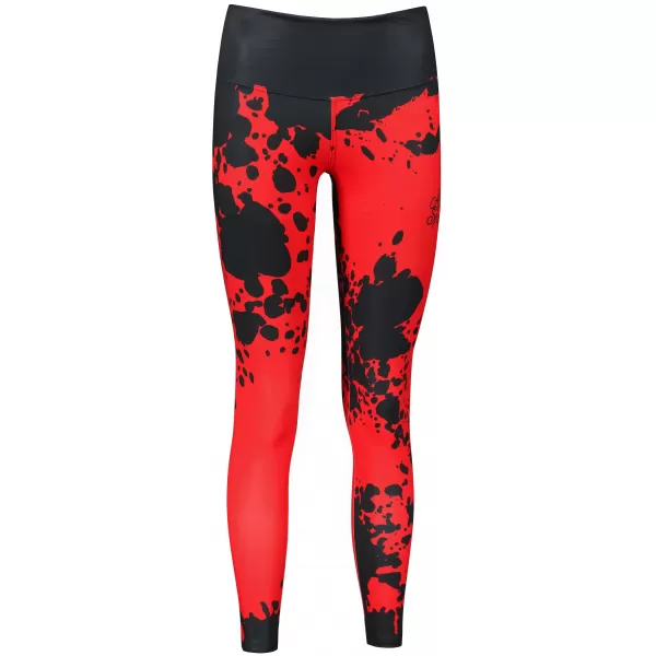  Ženske duge premium tajice ALTISPORT VOJ/ALW012LEG01 CRNO/CRVENO 