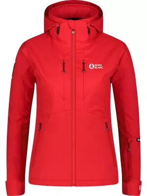 Ženska skijaška jakna NORDBLANC ZENITH NBWJL7929 CRVENA