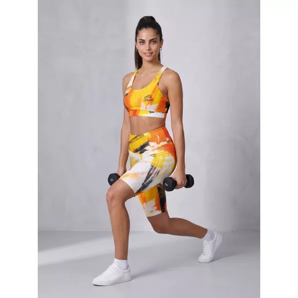  Ženske tajice iznad koljena premium ALTISPORT VOJ/ALW019LEG02 NARANČA 