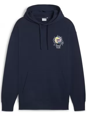 Muški sweatshirt PUMA DOWNTOWN GRAPHIC HOODIE 624361-14 PLAVA