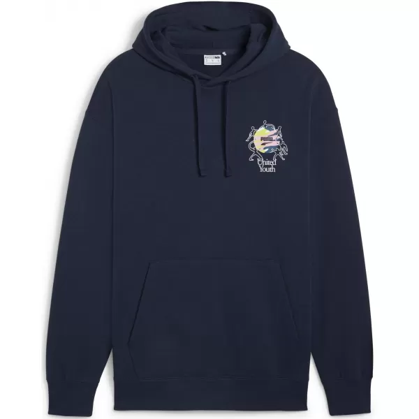  Muški sweatshirt PUMA DOWNTOWN GRAPHIC HOODIE 624361-14 PLAVA 
