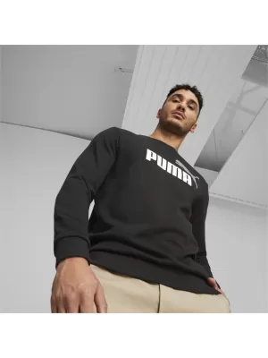 Muški sweatshirt PUMA ESS+ 2 COL BIG LOGO CREW 586763-61 CRNA