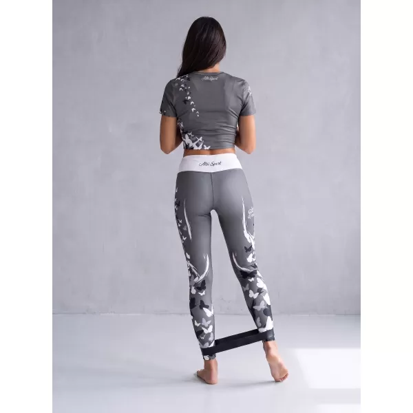  Ženske duge premium tajice ALTISPORT VOJ/ALW022LEG01 SIVA 