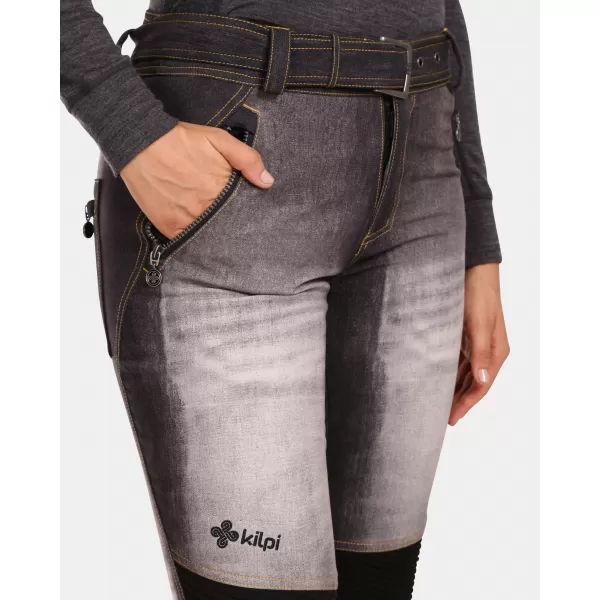  Ženske softshell skijaške hlače KILPI JEANSO-W UL0409KI CRNA 