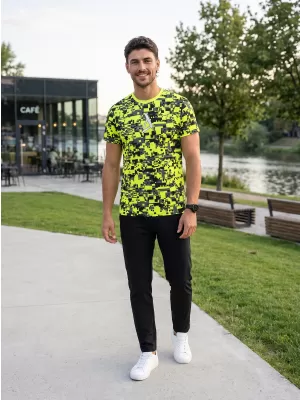 Muška premium plus funkcionalna majica ALTISPORT VOJ/ALM011TR02 NEON/ŽUTA