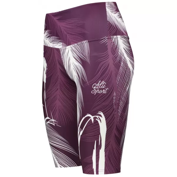  Ženske tajice iznad koljena premium ALTISPORT VOJ/ALW001LEG02 LJUBIČASTA/BIJELA 