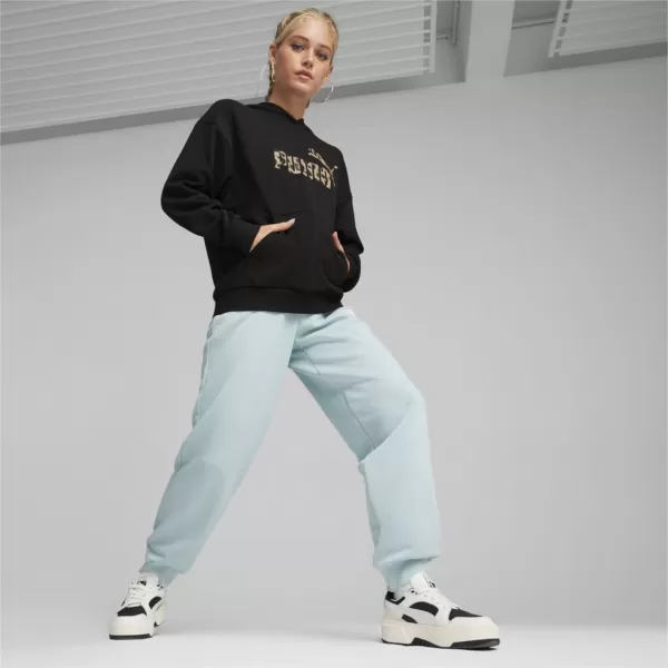  Ženske hlače PUMA ESS+ SMALL LOGO HW PANTS TR 678744-22 PLAVA 