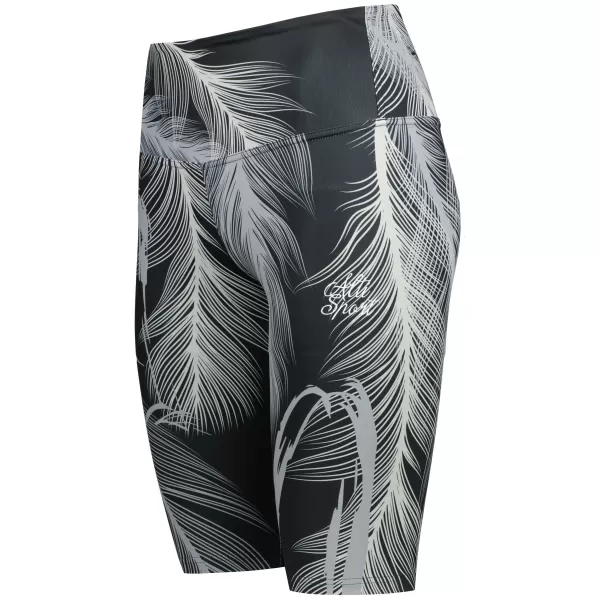  Ženske tajice iznad koljena premium ALTISPORT VOJ/ALW001LEG02 CRNA/SIVA 