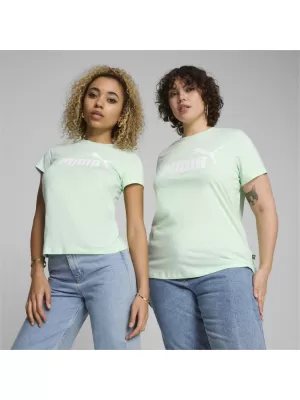Ženska majica kratkih rukava PUMA ESS LOGO TEE 586775-90 ZELENA
